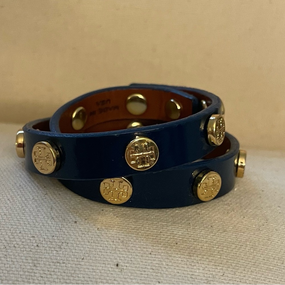 Tory Burch Double Wrap Leather Bracelet